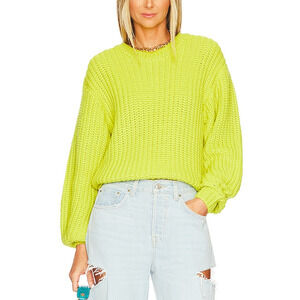 Show Me Your Mumu 'Bail' Yellow Sweater Size S